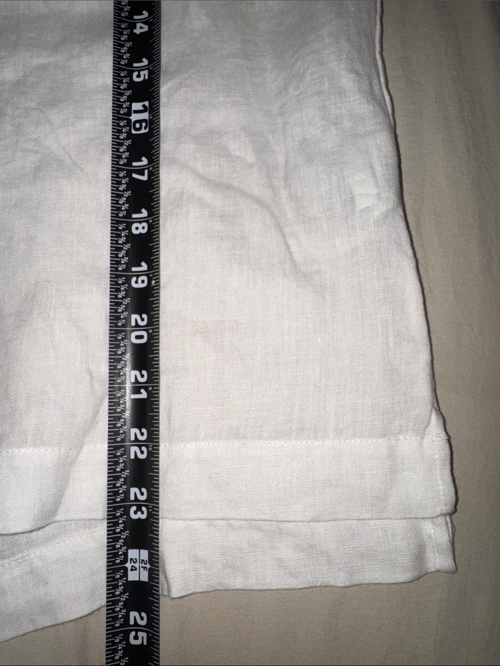 United Colors of Benetton Sleeveless Linen Top Neck Scalloped Embroidery Size M - Picture 8 of 8